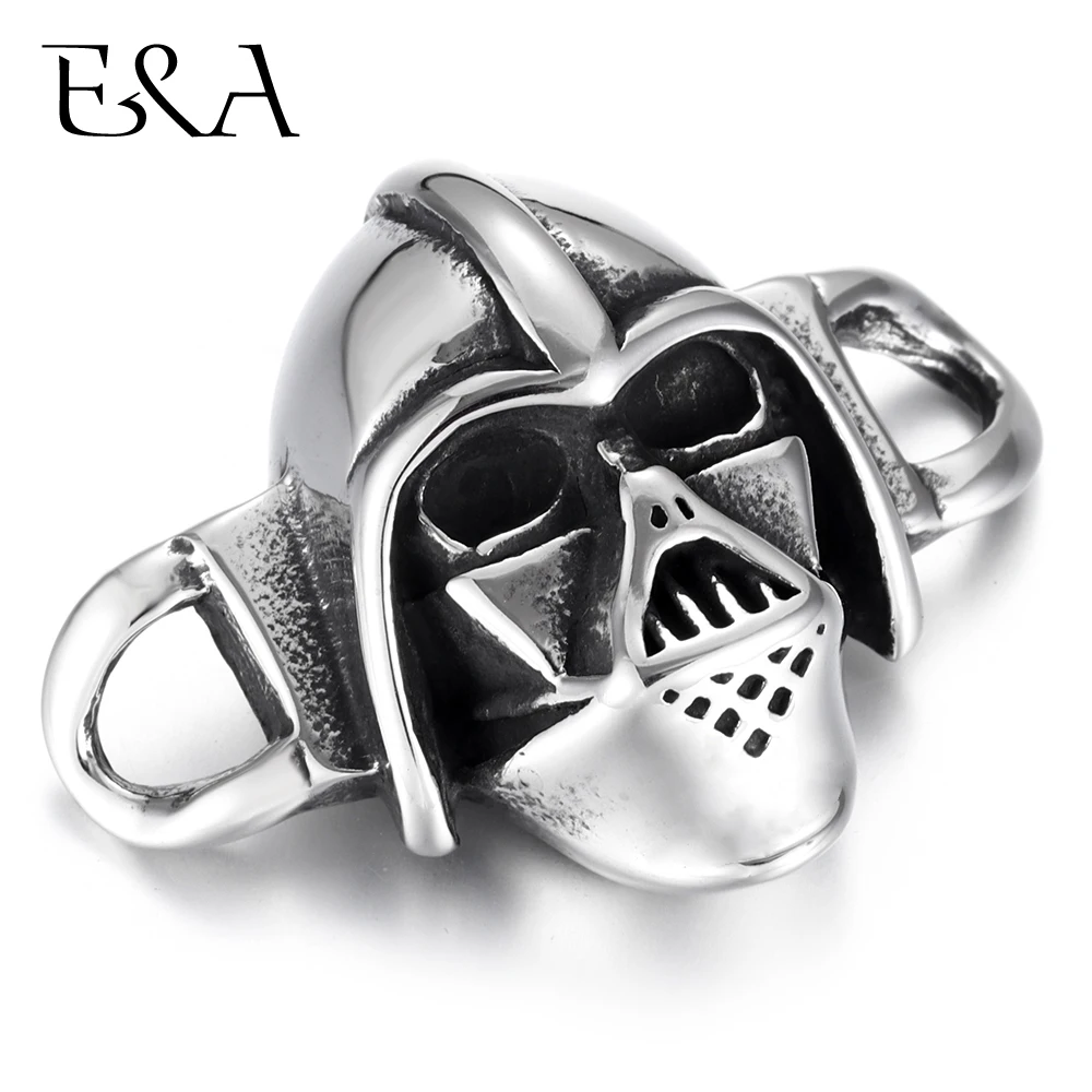 

Stainless Steel Connectors Skull Sparta Curved 1/1 Loop for DIY Punk Bracelet Making Findings Jewelry Connect Parts Supplies