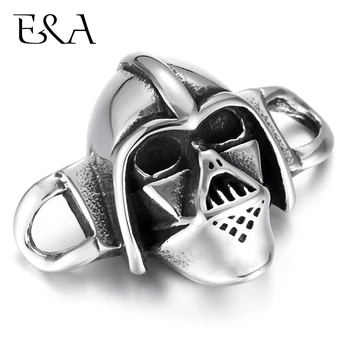 

Stainless Steel Connectors Skull Sparta Curved 1/1 Loop for DIY Punk Bracelet Making Findings Jewelry Connect Parts Supplies