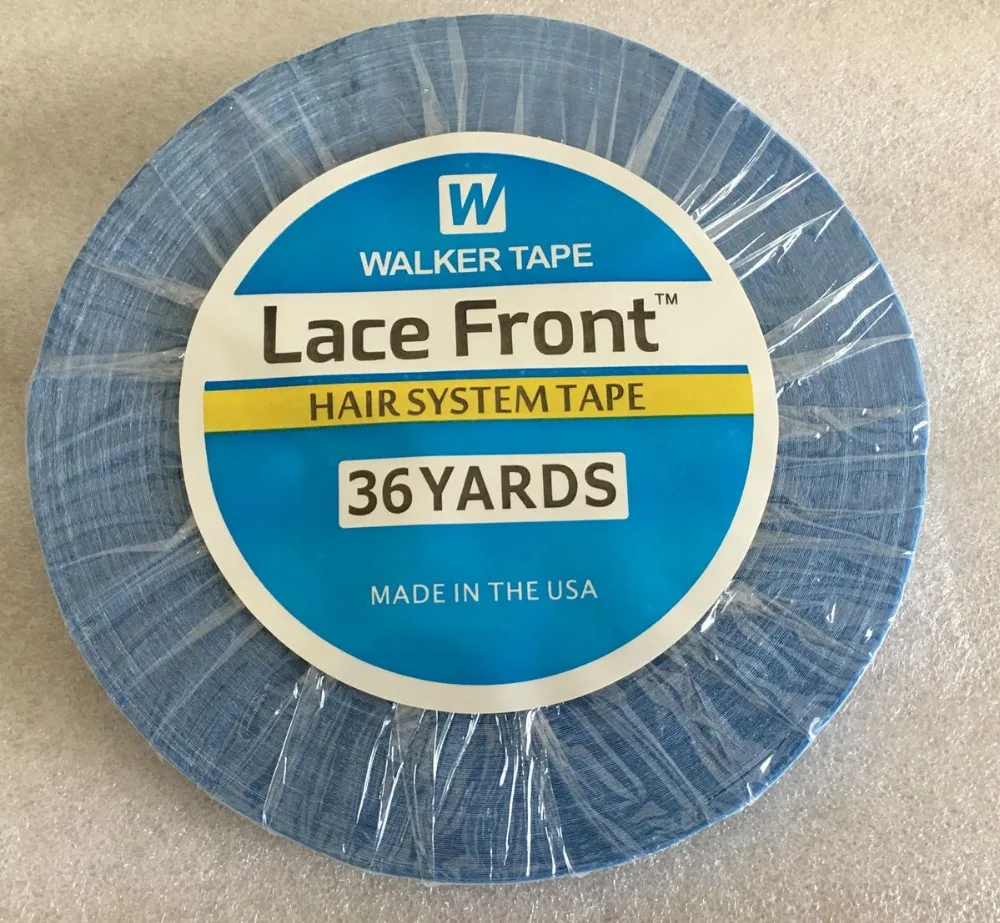 1 roll 0.8 cm wide 36 yards Blue lace front tape Strong lace adhesive