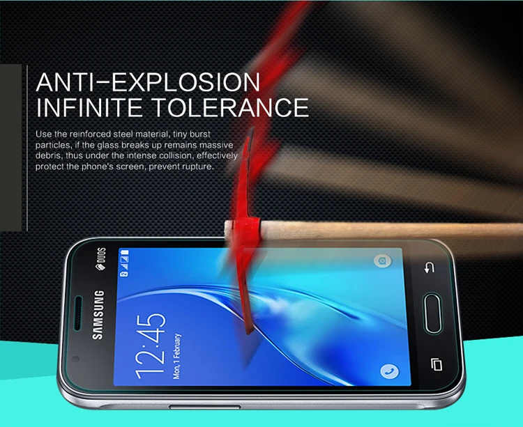Nillkin удивительный 8 9н закаленное стекло защитная пленка для Samsung Galaxy J1 мини ( 4.0