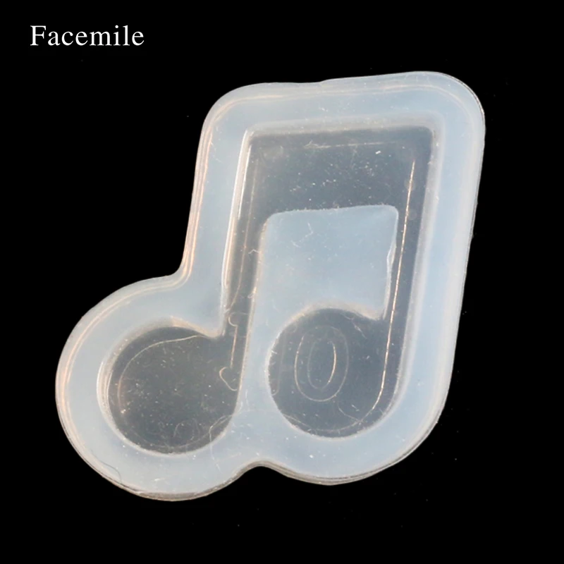 Facemile DIY Note Силиконовые Алмазные конусные формы для изготовления ювелирных изделий, Музыкальная подвеска, полимерная литьевая форма, ремесло