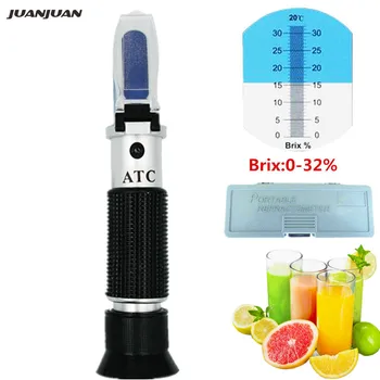 

Sugar level meter Optical Refractometer 0-32% Brix for Sugar Measuring Instrument with retail box 32% off