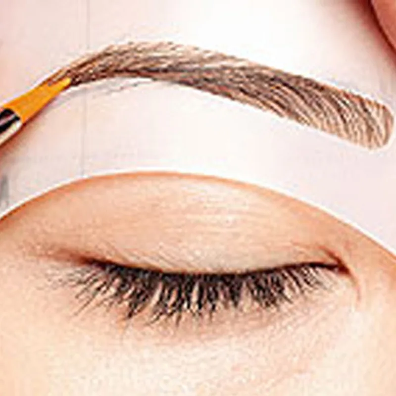 

Eyebrow Stencils 4 Styles Reusable Eyebrow Drawing Guide Card Brow Template DIY Make Up Tools Wholesales Beauty 4 pcs