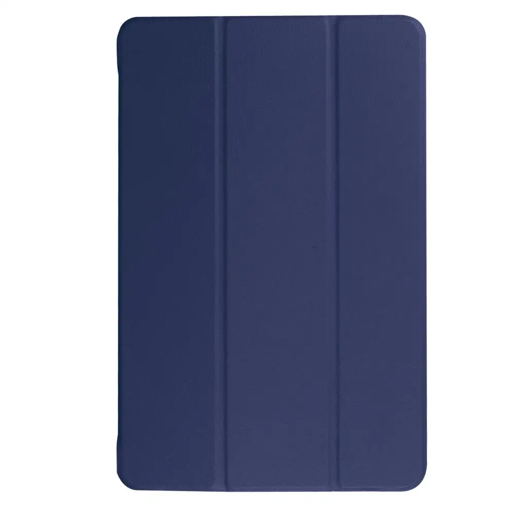 Dark Blue Чехол для планшета lenovo Tab 3 7 Plus(TB-7703F/X), ультра тонкий откидной складной магнитный чехол из искусственной кожи+ закаленное стекло+ ручка - Цвет: Dark Blue