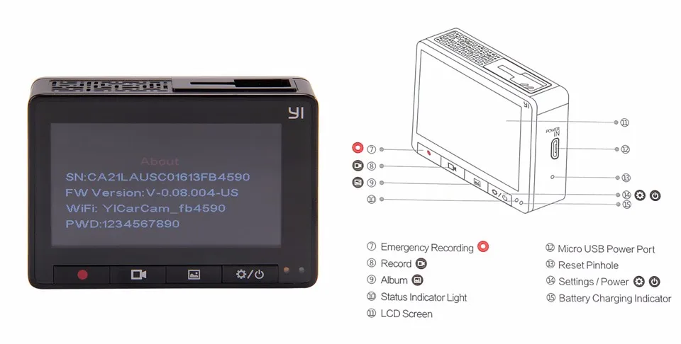 XIAOMI YI Smart Car DVR Dash Camera (13)