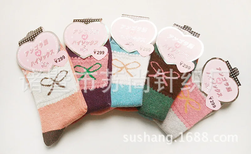 Большая распродажа, модные женские носки, тапочки 5 шт./лот корейские милые кавайные женские носки, тапочки шерстяные теплые женские носки высокого качества