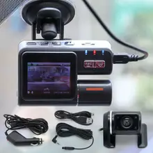 I1000 1200mega HD 1080P Dual Lens Car DVR Dash Cam Video Camera Recorder Rear view 170