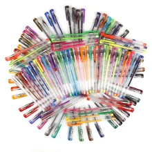 100 шт набор Ассорти ручка для чертежей металлик Пастель неоновый глиттер Цвет гелевая ручка для детей граффити художественные канцелярские принадлежности