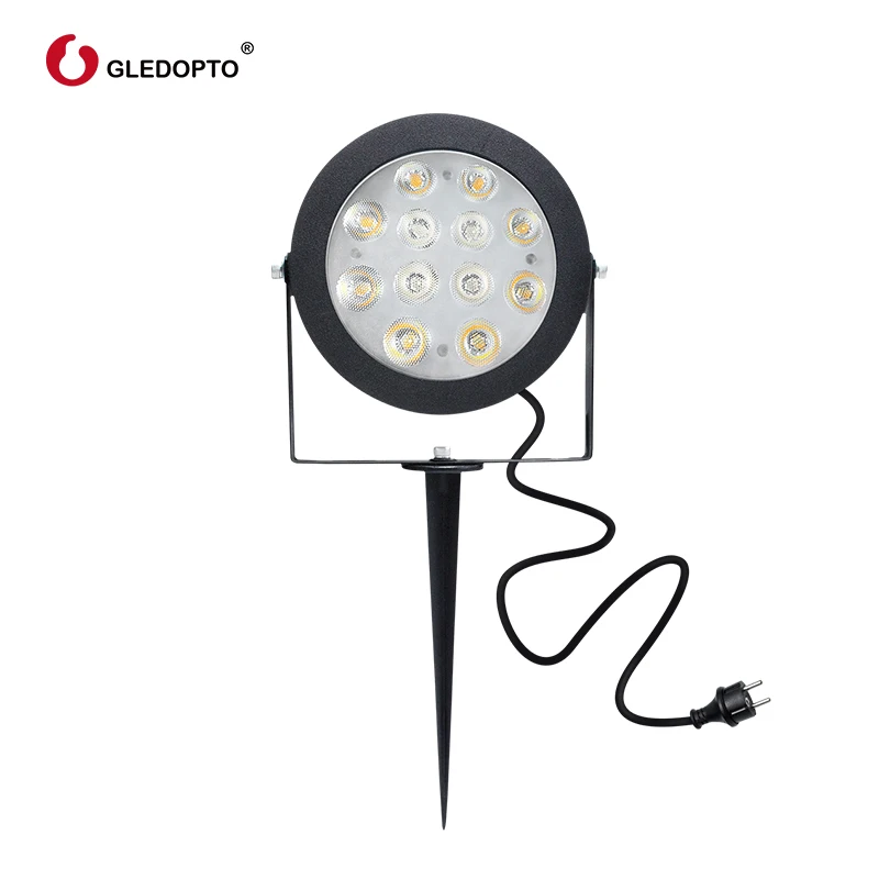GLEDOPTO ZIGBEE light link LED garden lamp outdoor light 12W RGB CCT warm white AC110-240V work with Amazon alexa echo ZIGBEE3.0