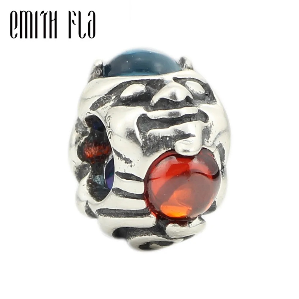

Emith Fla 100% 925 Sterling Silver Troll with Gem Charm Beads Fit Original European Bracelet Authentic DIY Beads Jewelry Making