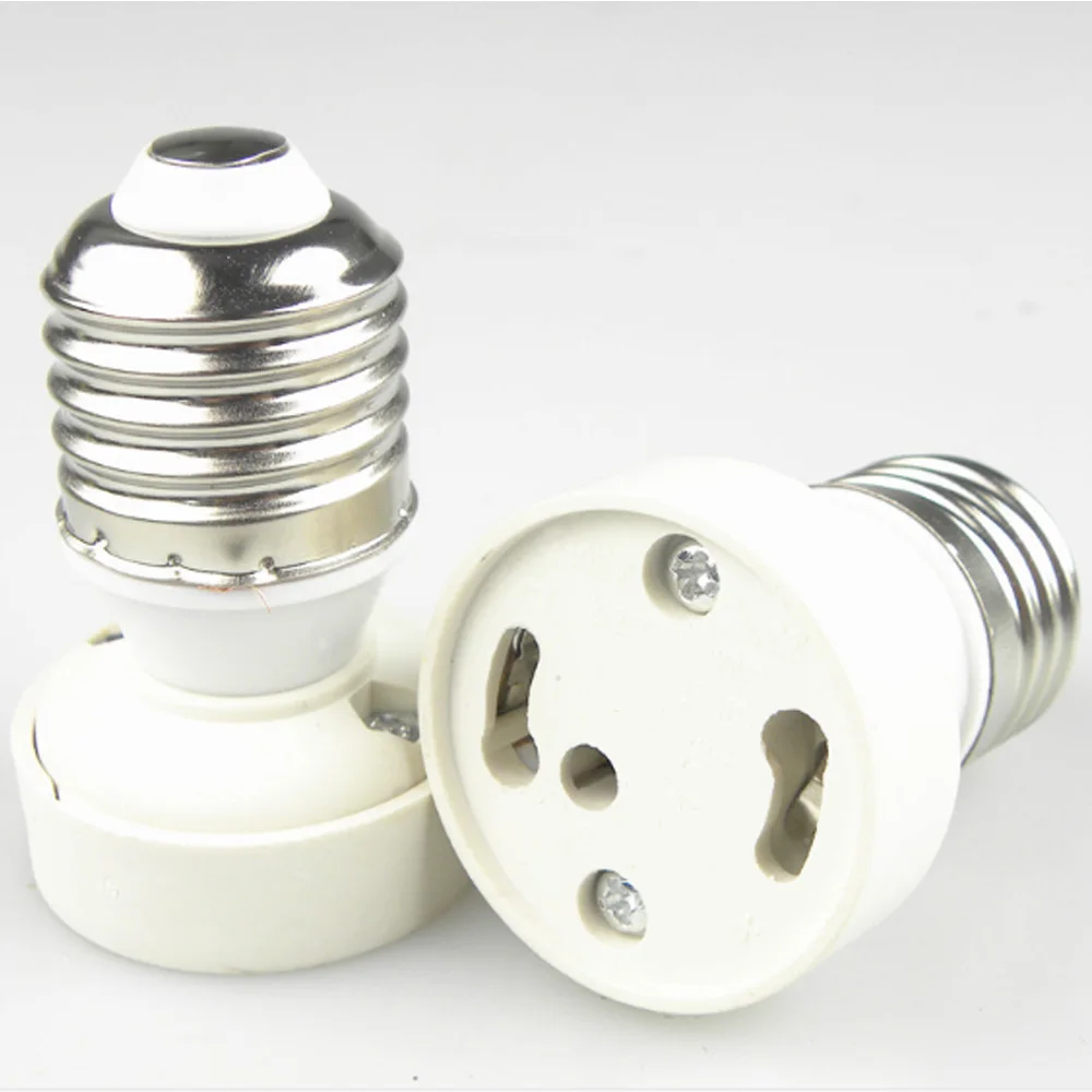 E27 GU24 white 4A 100 240V Conversion Lamp Holder With Screw Lamp
