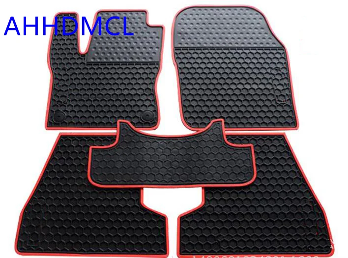 AHHDMCL Car Rubber Floor Mat Non Slip Mats Feet Rugs For Ford Focus