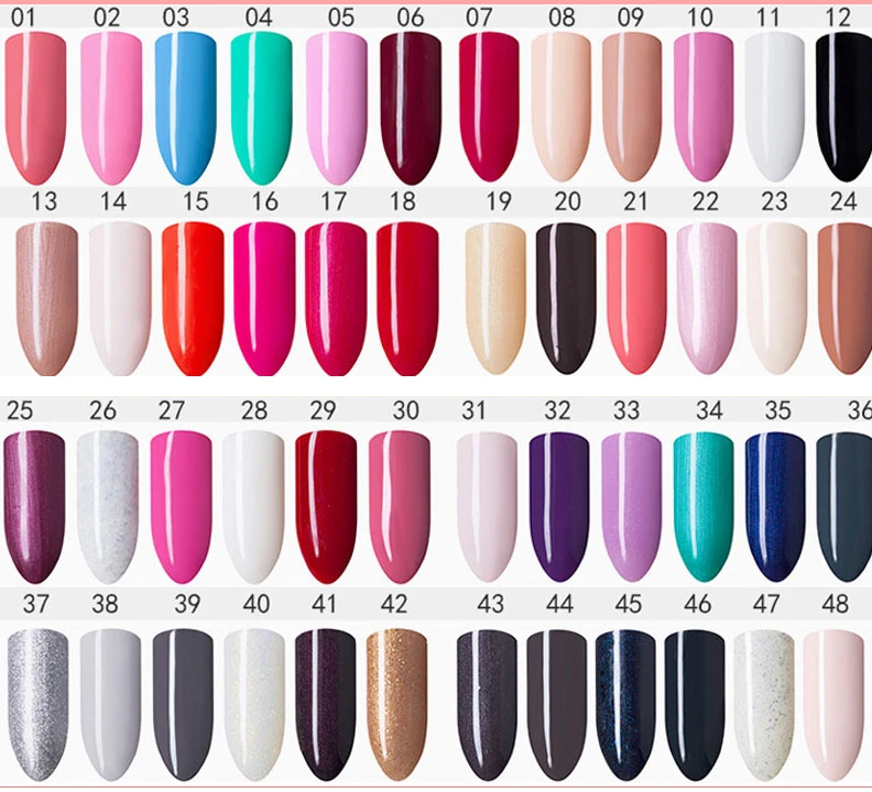Yayoge УФ LED Soak Off Gel Nail комплекты с лампой 48 Вт Сушилка лампы Стикеры маникюр кисти