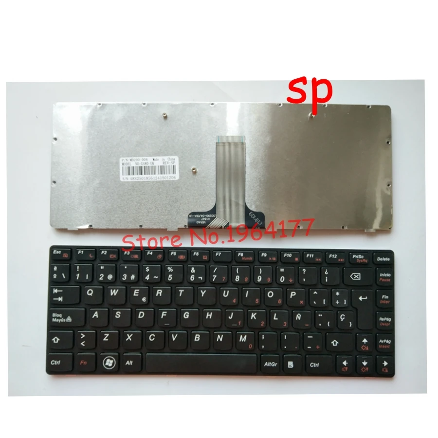 Испанская клавиатура для ноутбука LENOVO G480 G480A G485 G485A Z380 Z480 Z485 G490AT G490 B480 B485 G410 G405
