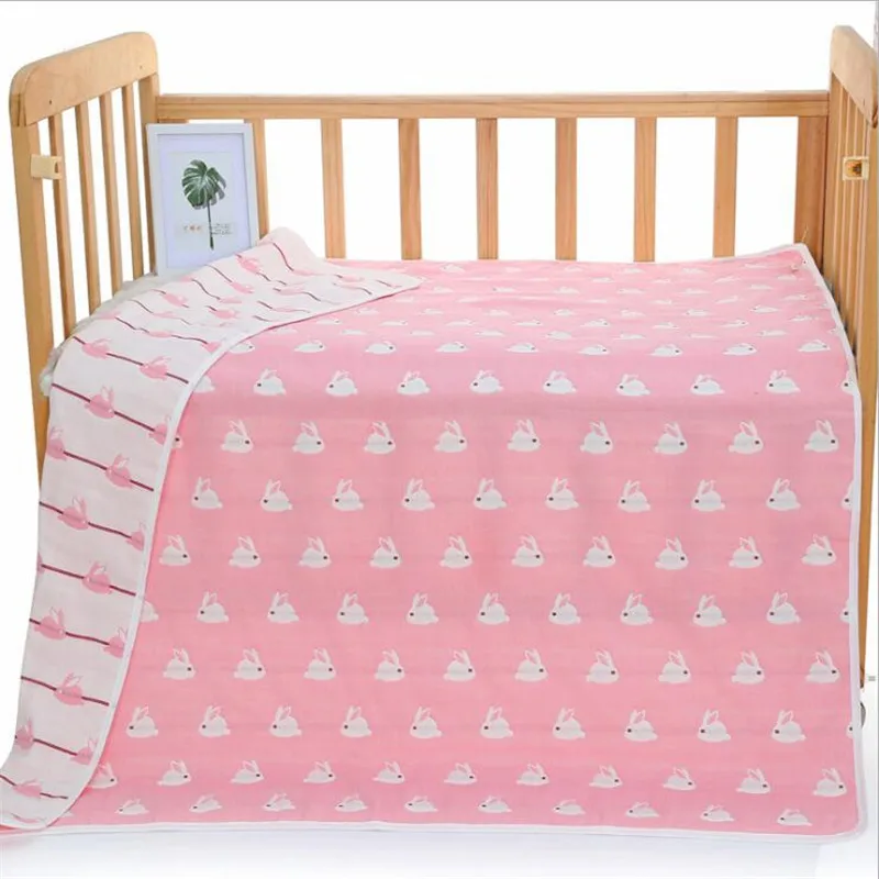 6 слоев газовое спальное Одеяло 100 хлопок детское банное полотенце новорожденное хлопчатобумажное одеяльце дети кондиционер комнатное одеяло - Цвет: AS THE PHOTO