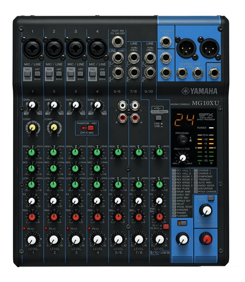 YAMAHA MG10XU AUDIO MIXER (1)