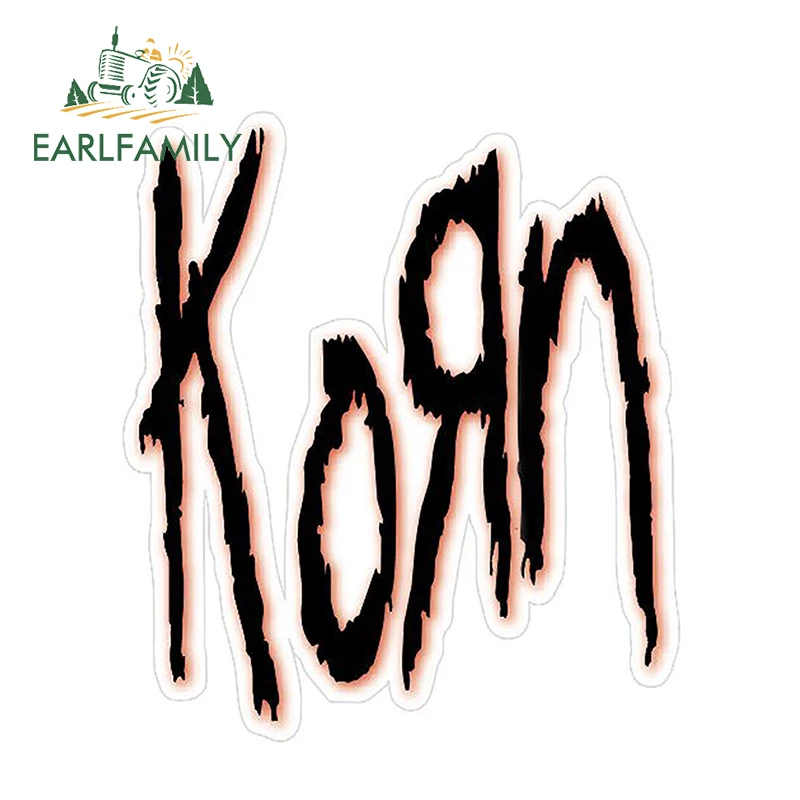 EARLFAMILY, 13 см X 11,4 см, Korn, наклейки, забавные, авто наклейки, Стайлинг автомобиля, наклейка, мотоцикл, Декор, автомобильные наклейки, аксессуары, графический