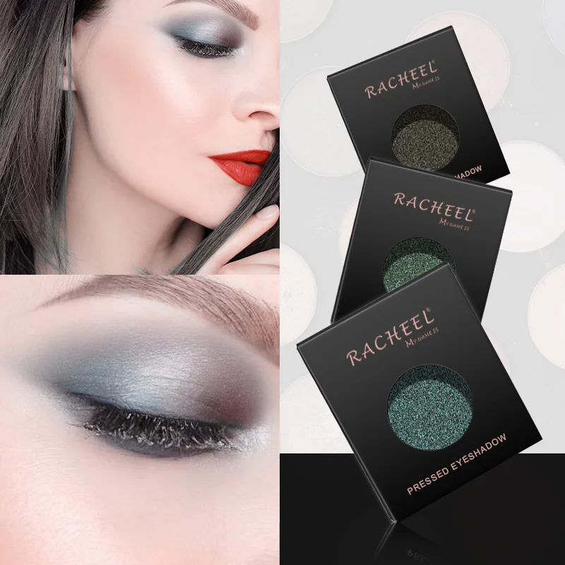 3 Colors Malachite Green Eyeshadow Palette Pigment Shine Green Pigment