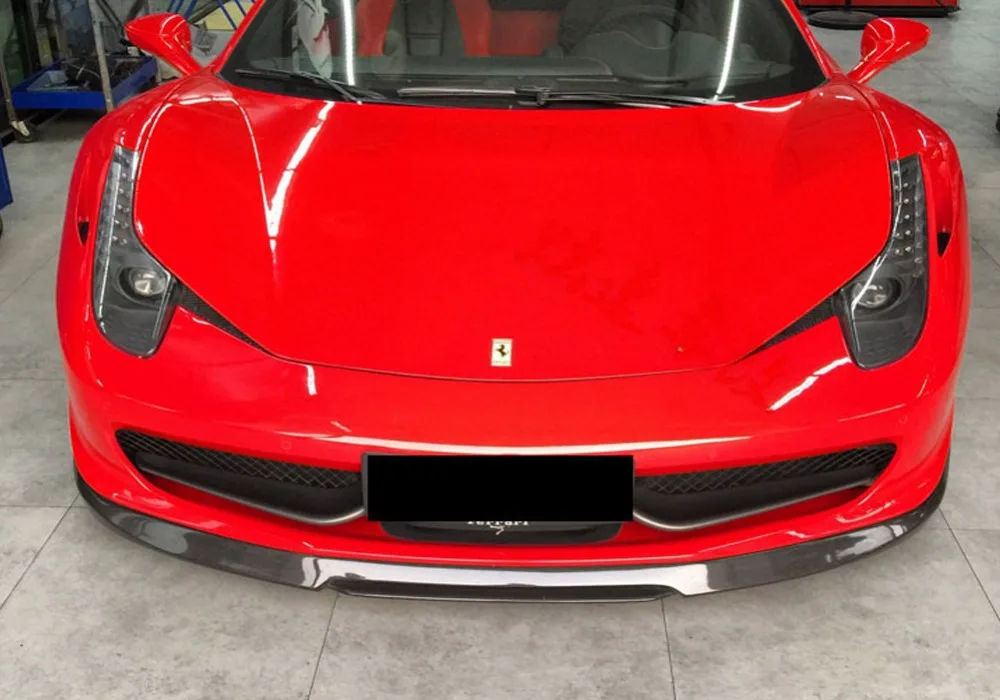 Carbon Fiber Car Front Bumper Lip Spoiler Ahead Bumper guard Case v style For Ferrari 458 Coupe 2011 2012 2013 Car Tuning Parts 17 - Racext TB2nMykrwaTBuNjSszfXXXgfpXa_!!922780358