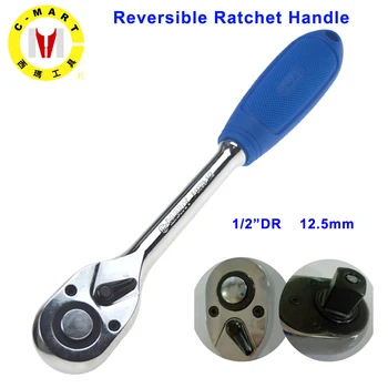

C-MART tools CR-V 1/2DR 12.5mm Teeth Ratchet Wrench 72 Teeth Quick Release Ratchet Socket Wrench A Type Hand Repairing Tool