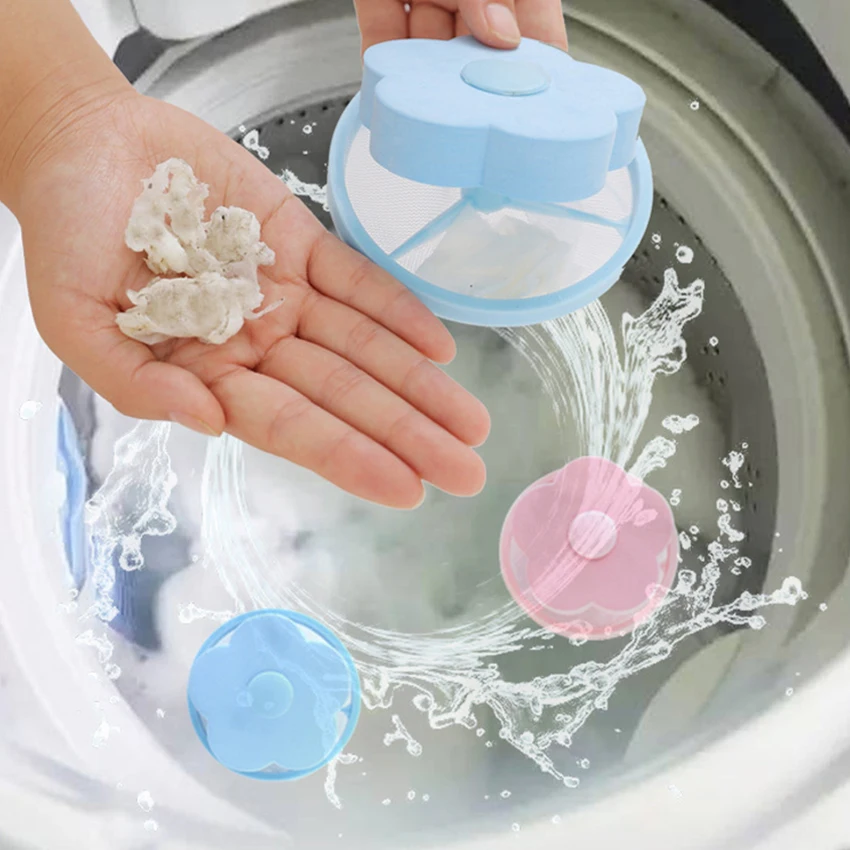 

Laundry Ball Household Home Floating Pet Fur Catcher Reusable Laundry Accessories Hair& Lint Remover 2019 Dryer Balls Cleaning