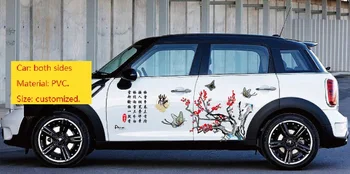 

Plum Blossom Car Styling Stickers Waterproof PVC Creative Whole Body Car Stickers Decoration Car Acessories Camouflage Vinyl