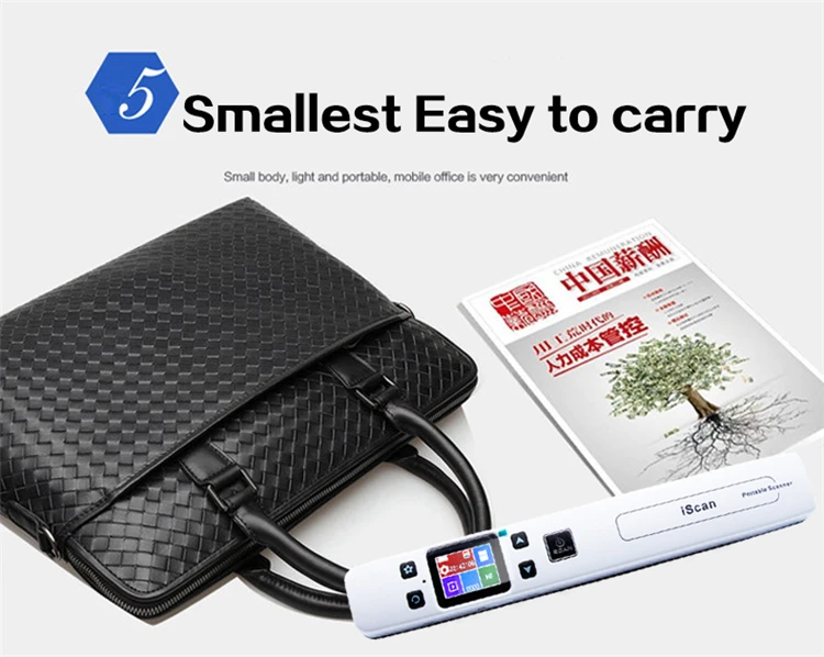 best document scanner Milestone Wifi Photo Document Scanner  Wireless Fine Resolution 1050DPI Portable Scanner Connected JPG/PDF File Format  Handheld android scanner