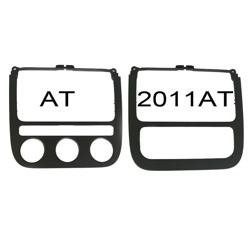 Online Negro dash alrededor cubierta radio Placa de CD de coche panel aire acondicionado panel de ajuste accesorios para VW Golf 5 MK5 jette MK5