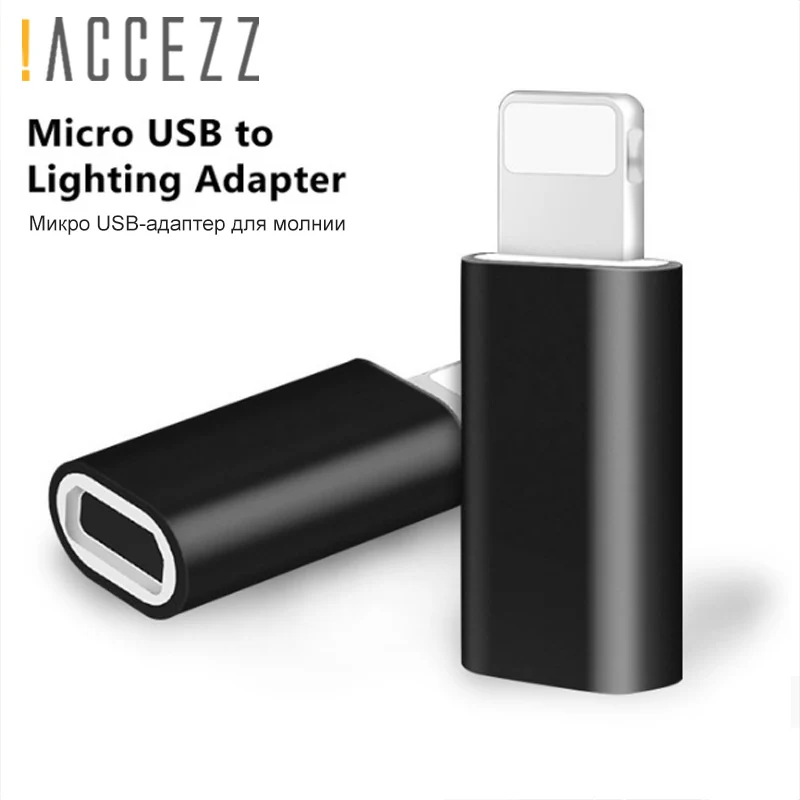 ! ACCEZZ Mini Micro USB для Apple адаптер iphone X XS XR 6 7 5 Plus синхронизация данных зарядка OTG