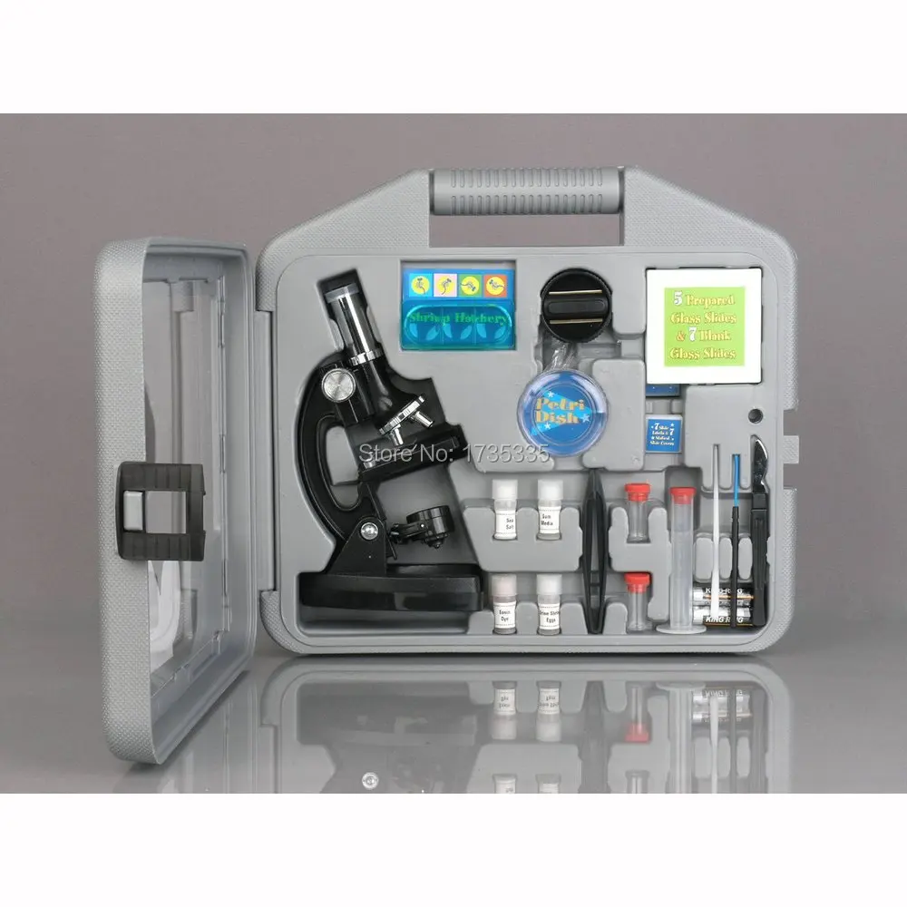 

Birthday Gift 900X Monocular student Mini Microscope Set ETM-30