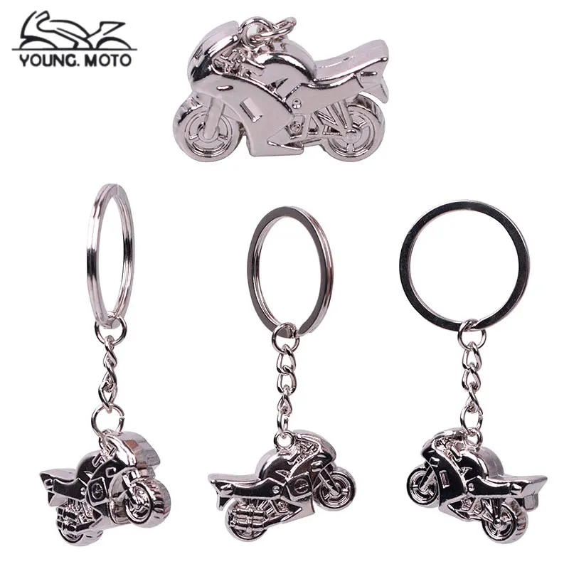 YOUNGMOTO 1Pcs Motorcycle Car Model Key Chain Ring Key Motor Metal