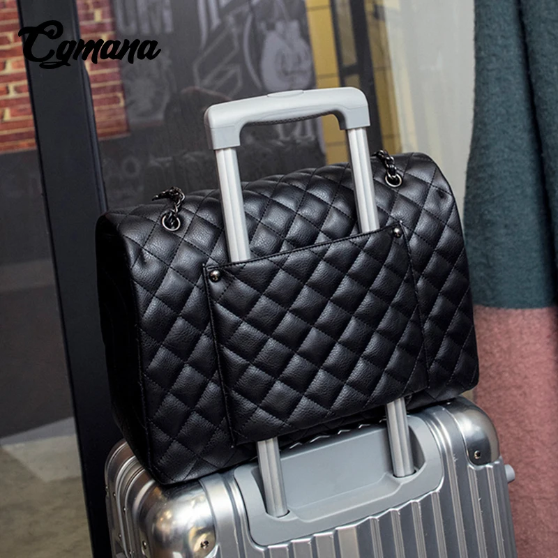 CGmana Large Capacity Bag 2018 Large Shoulder Bag Women Travel Bags Leather Pu Quilted Bag Female Luxury Handbags Bolsa Feminina CGmana Large Capacity Bag 2018 Large Shoulder Bag Women Travel Bags Leather Pu Quilted Bag Female Luxury Handbags Bolsa Feminina