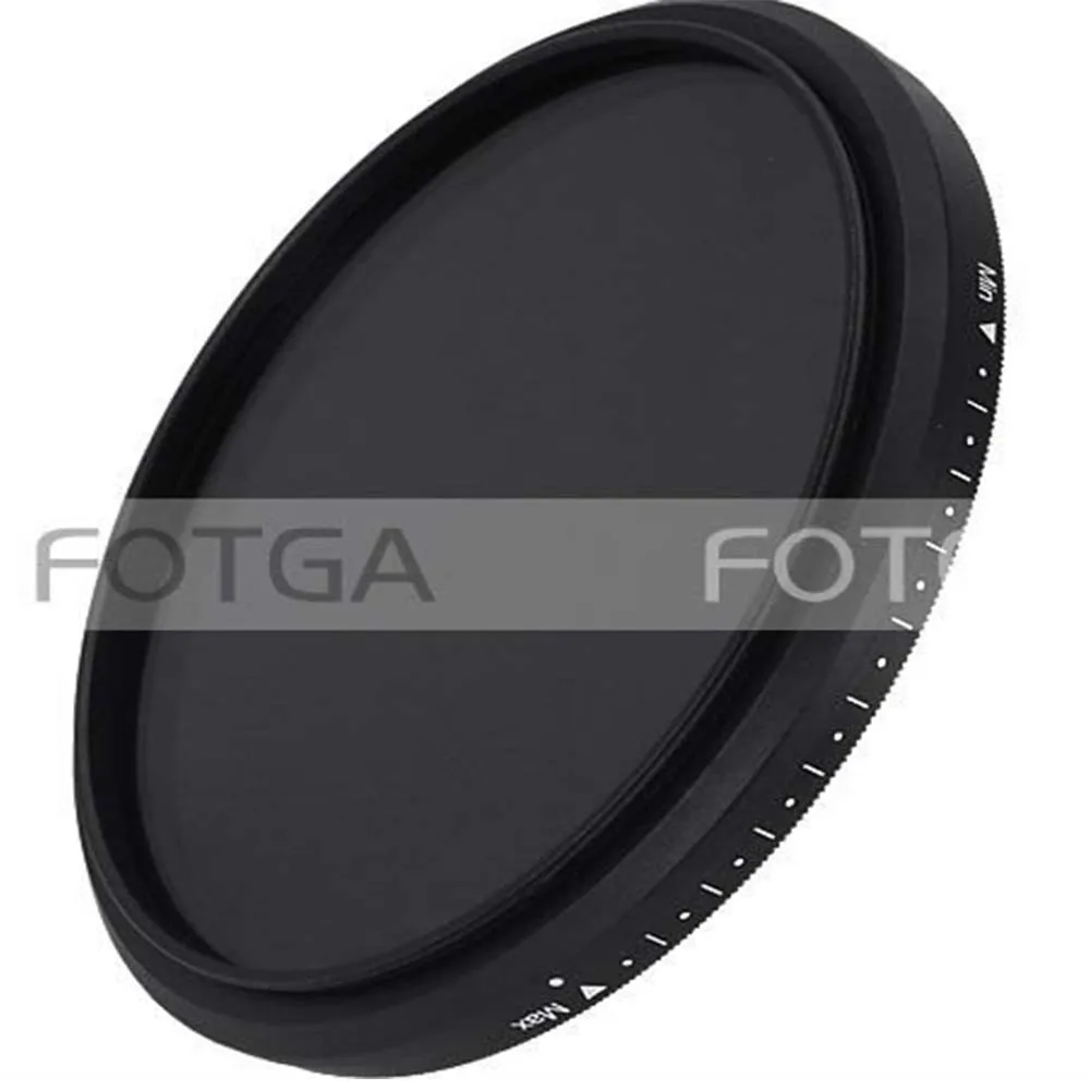 FOTGA Slim Fader Variable Adjustable Variable ND filter ND2 to ND400 43~86mm 52 58 67 72 77 mm 3