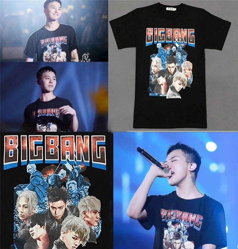 Kpop Bigbang Tシャツメイドユニセックス男tシャツtee Gd G Dragonコットンマンtシャツファイナルでソウル T Shirt Kpop Bigbangshirt T Aliexpress