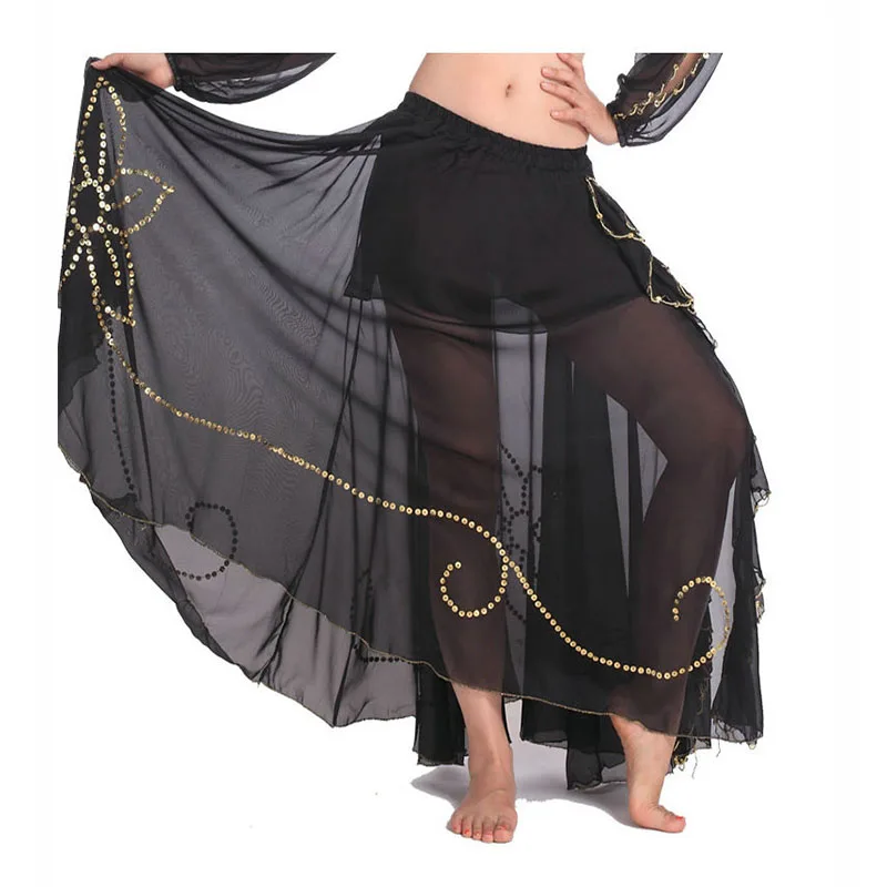 Buy New Sexy Cheap Chiffon Belly Dance Skirt Women Belly Dancing Costume Skirts 