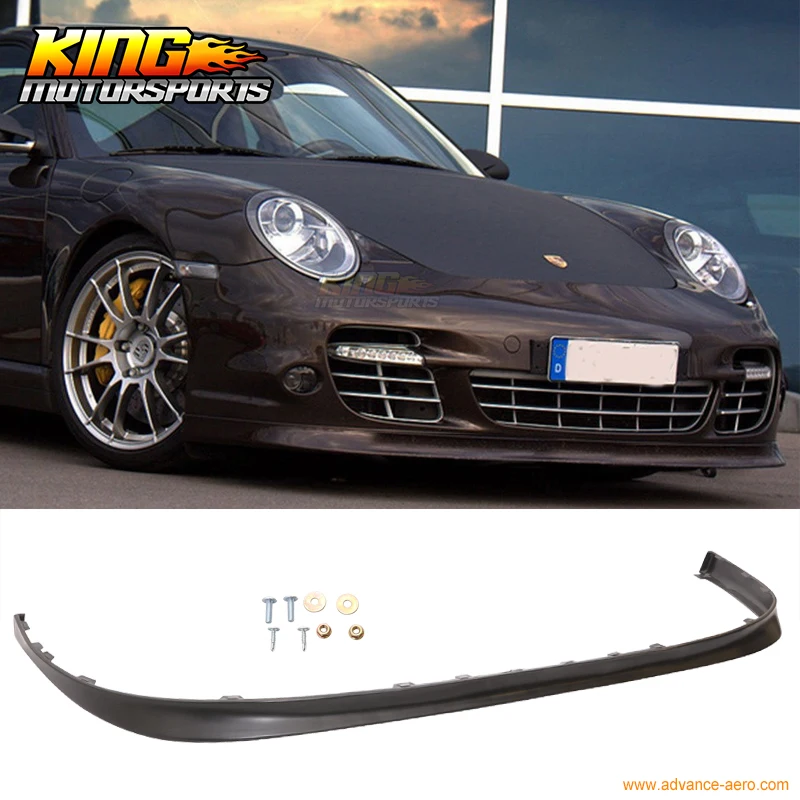 Для 2006 2007 2008 2009 2010 2011 2012 Porsche 997 OE Стиль ванны/без отверстия переднего бампера для губ Неокрашенный ПУ