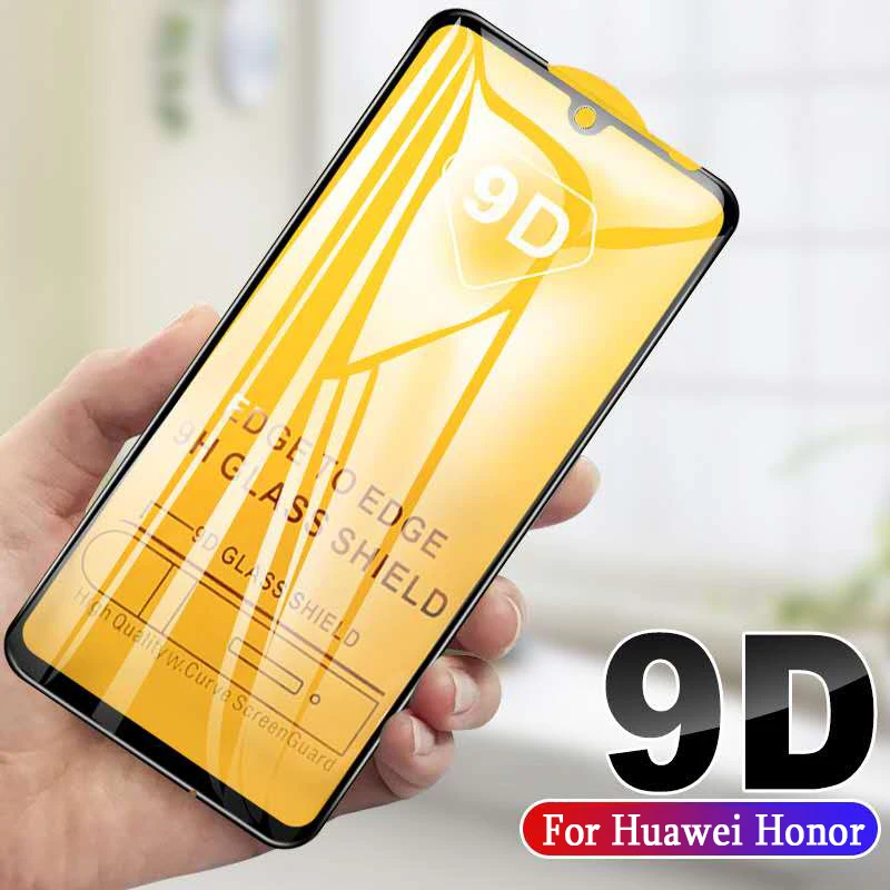 Защитное стекло закаленное 9D для Huawei Honor 20/20i/8X/8C/8A/7A/7C Pro|Защитные стёкла и плёнки| |