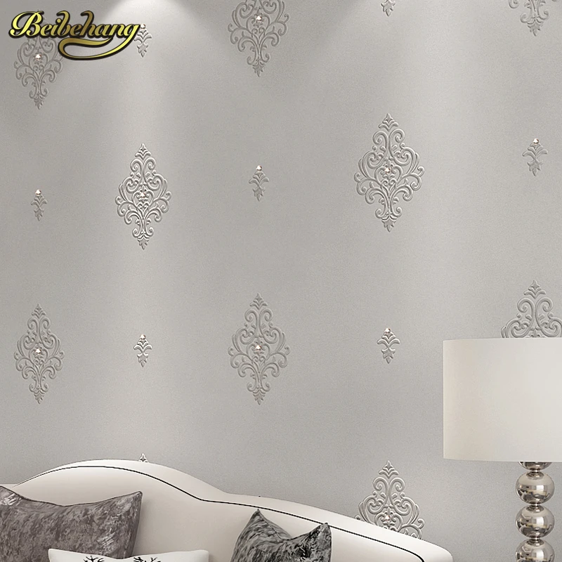 beibehang embroidery diamond papel de parede 3d stereoscopic wallpaper for walls 3 d wall papers home decor papier peint tapety beibehang classic papel de parede fashion aesthetic luxury pvc sprinkle the process wallpaper for indoor high back wall tapety