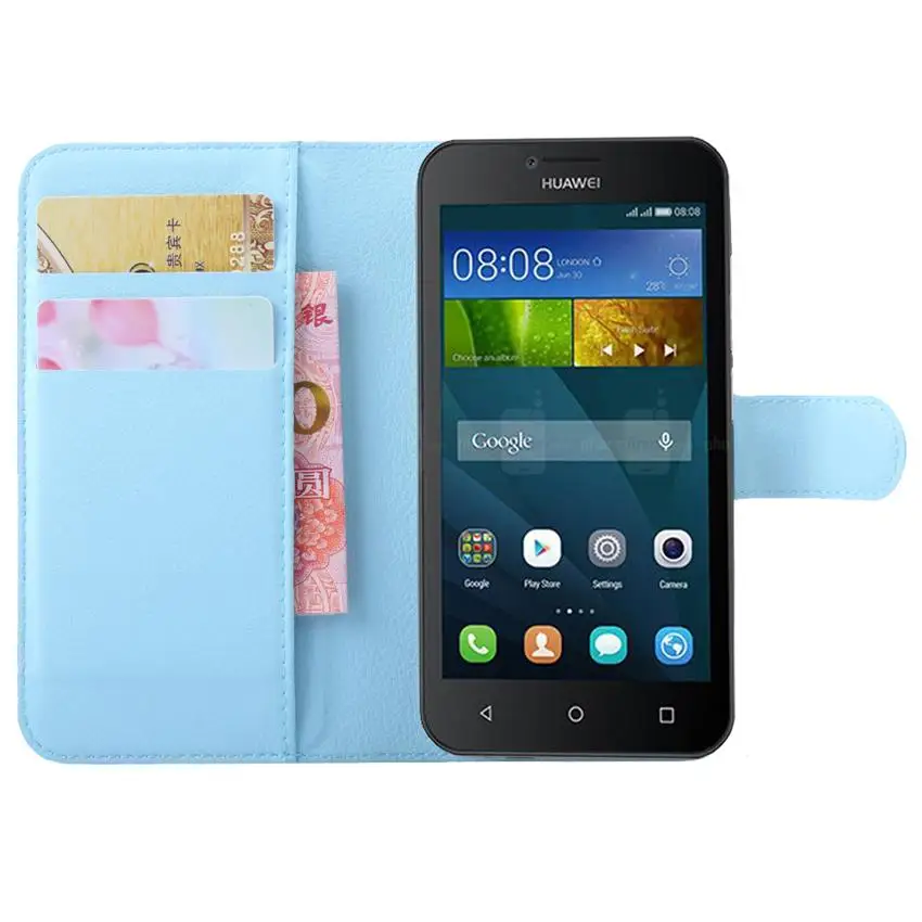 Роскошный Fundas чехол для Huawei Y560 Y5 L01 телефон с подставкой кошелек из искусственной