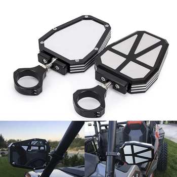 

1 Pair Motorcycle Rear View Mirrors Aluminum alloy Side Mirrors For Yamaha YXZ1000R 2002-2008 Polaris Rangers All Yamaha Rhinos