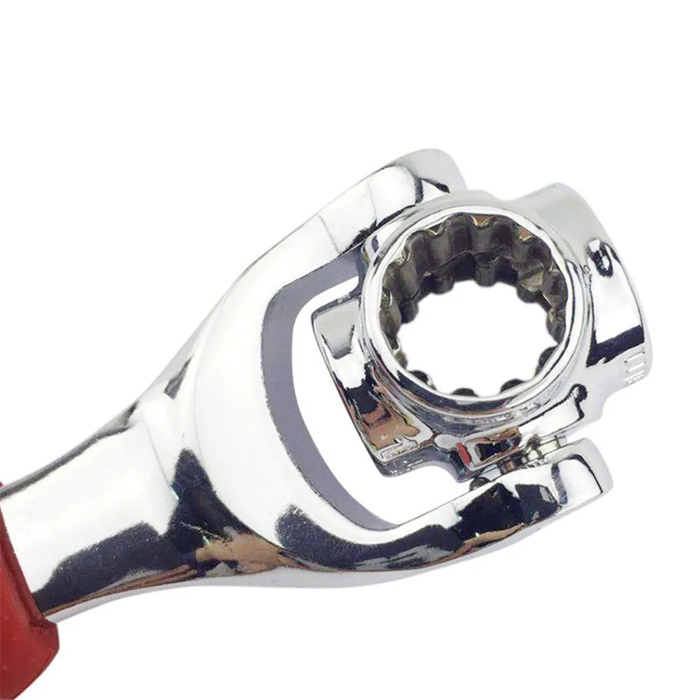 

Universal 48 in 1 Multi-functional Wrench 360 Degree Rotary Automobile Ratcheting Spanner Hand Tools PAK55