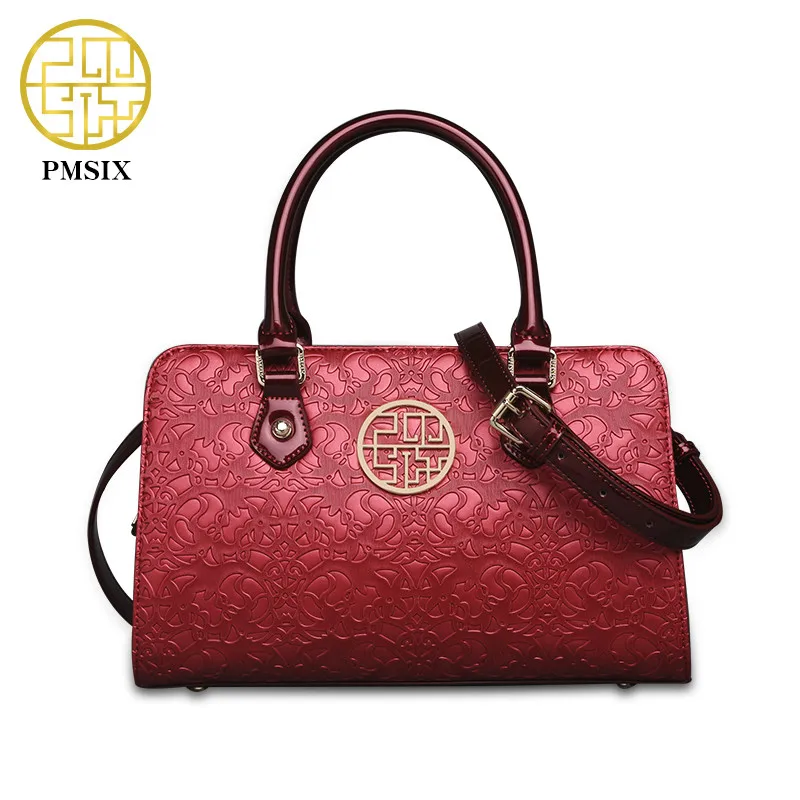 

Pmsix 2018 Brand New Retro Women Messenger Bags Vintage Shoulder Bag red black purple color handbag desigual Feminina Bolsas