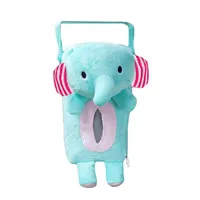 Lovely Cute Rabbit Bear Elephant Panda Home Office Car Auto Automobile Tissue Boxes Cover Napkin Paper Towel Holders Cases - Цвет: 3