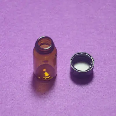 3ML Amber Reagent Bottle,Sample,Penicillin Vials,With PP Screw Lid,10PCS/LOT
