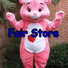 Милый розовый уход маскот Медведь Костюм для взрослых Размер милый уход медведь символ «Герой мультфильма» костюм SW82