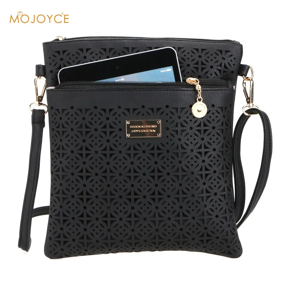 عارضة المرأة حقيبة ساع 2019 البسيطة PU الجوف خارج Crossbody حقائب السيدات الكتف محفظة و حقائب bolsas الأنثوية براثن