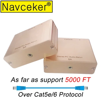 

Hi-Fi 3.5 mm Stereo Audio Extender Over RJ45 Network AUX Audio Extender 3.5MM Audio Balun Stereo Audio Extension Over Cat5e/6