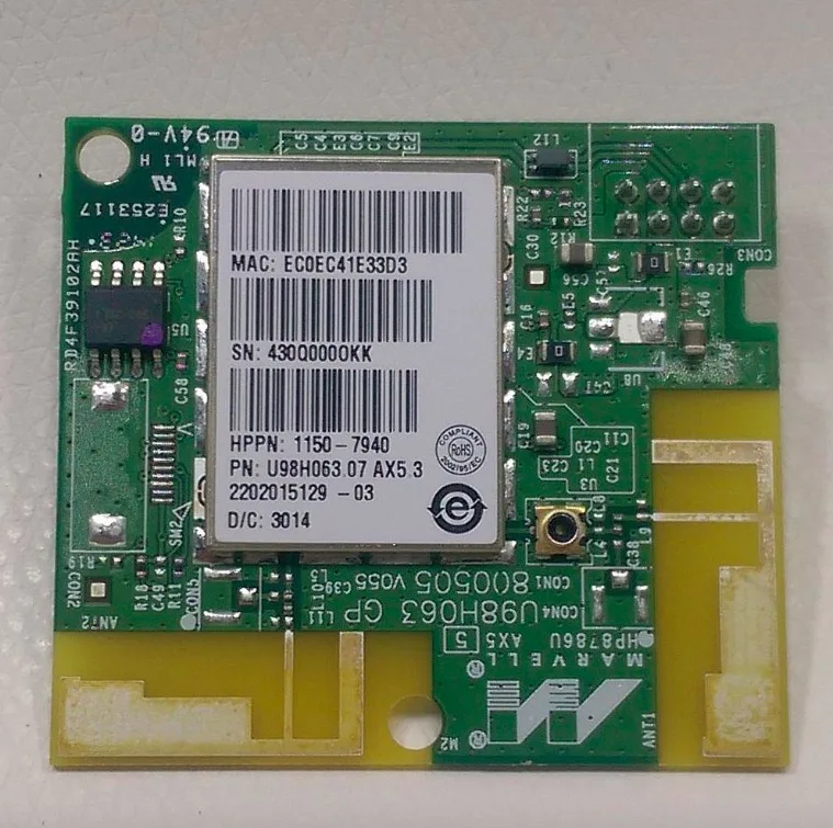 

1150-7940 Wireless Card module WIFI Board For HP401 HP251 HP276 HP425 HP M251 M276 M401 M425 M375 M475 Original New