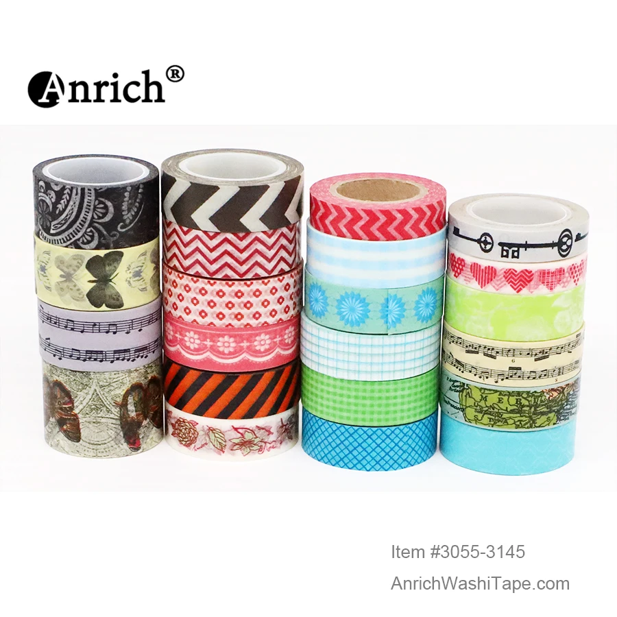 

Free Shipping washi tape,Anrich washi tape #3055-3145,basic design,colorful,customizable