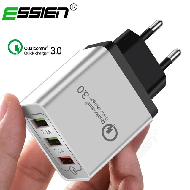 Best Offers 1/3 Port USB Charger Travel Adapter For iphone Samsung Charger Quick Charge 3.0 Mobile Chargers Fast Charging For Tablet phone